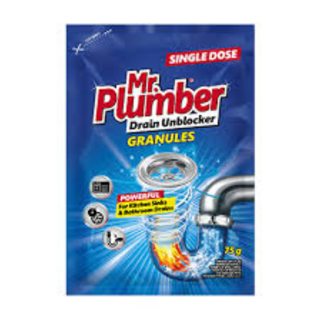 MR.PLUMBER DRAIN UNBLOCKER GRANULES 75G SH1247